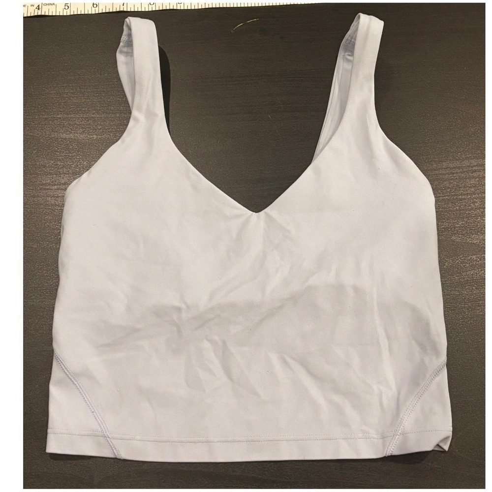 Lululemon Align Tank Top Blue Nulu Yoga Camisole Size 2 LW1DUDS